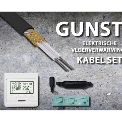 Best Design Best-Design "Gunstig" Vloerverwarmings Kabel Set 17,2 mtr 340 Watt