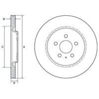 Delphi Diesel Remschijf BG4643C - thumbnail