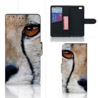 Huawei Ascend P8 Lite | Telefoonhoesje | Met pasjeshouder | Cheetah