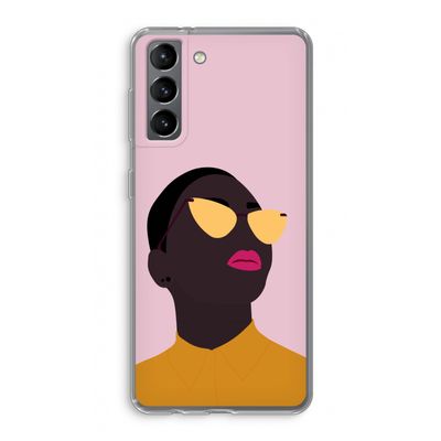Yellow glasses: Samsung Galaxy S21 Transparant Hoesje