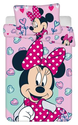 Disney Minnie Mouse peuterdekbedovertrek sweet- 100 x 135 cm - Katoen - roze Disney Minnie Mouse peuterdekbedovertrek sweet- 100 x 135 cm - Katoen - roze