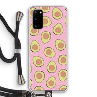 Dancing avocados: Samsung Galaxy S20 Transparant Hoesje met koord