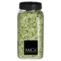 Mica Decorations decoratie steentjes - lime groen - 1 kilo - 650ml - hobby steentjes