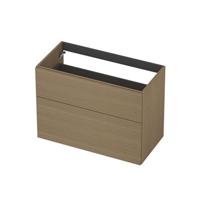 INK - Onderkast 2L A-sym Decor Tbv Grepen - 900x450x650 Mm - Olijf Eiken