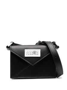 MM6 Maison Margiela mini sac à bandoulière en cuir - Noir