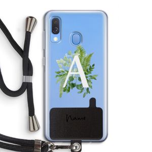 Green Brush: Samsung Galaxy A40 Transparant Hoesje met koord