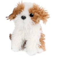 Take Me Home Knuffelhond Junior 19 Cm Pluche Wit/bruin - thumbnail