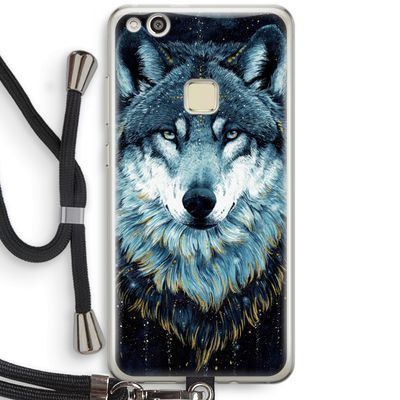 Darkness Wolf: Huawei Ascend P10 Lite Transparant Hoesje met koord