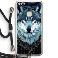 Darkness Wolf: Huawei Ascend P10 Lite Transparant Hoesje met koord