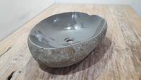 Waskom riviersteen RVL250312, 53x41x15 cm