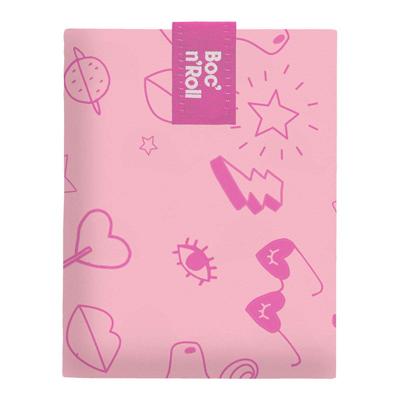 Broodtrommel Roll'eat Boc'n'roll Essential Paint Unicorn Roze (11 x 15 cm)