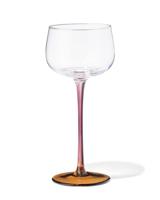 HEMA Wijnglas 230ml glas bordeauxrood met geel (multi)
