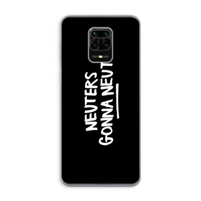 Neuters (zwart): Xiaomi Redmi Note 9 Pro Transparant Hoesje