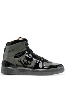 Philipp Plein baskets Skull à lacets - Gris