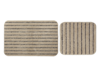 LIVARNO home Bad- en WC-mattenset (beige zonder WC-uitsparing)