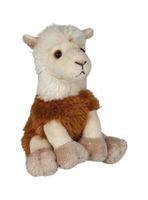 Zittende lama knuffel 15cm   -