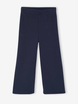 Gevoerde wijde legging van fleece voor meisjes marineblauw