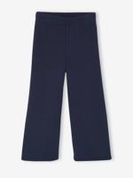 Gevoerde wijde legging van fleece voor meisjes marineblauw