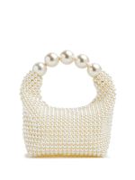 Vanina sac seau brodé de perles - Blanc - thumbnail