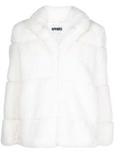 Apparis manteau en fourrure artificielle - Blanc