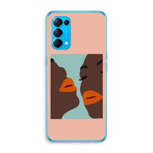 Orange lips: Oppo Find X3 Lite Transparant Hoesje