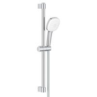 GROHE Tempesta 110 Cube Glijstangset - 60cm - vierkante handdouche - 2 straalsoorten - 8.0 l/min - gladde doucheslang - chroom 26748003