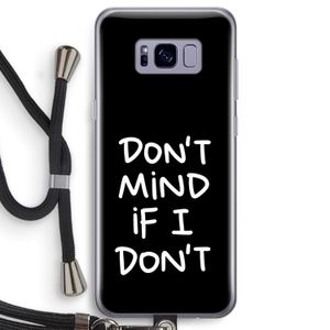 Don't Mind: Samsung Galaxy S8 Transparant Hoesje met koord