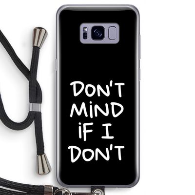 Don't Mind: Samsung Galaxy S8 Transparant Hoesje met koord