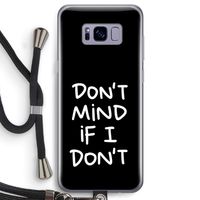 Don't Mind: Samsung Galaxy S8 Transparant Hoesje met koord