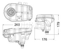 Expansietank, koelvloeistof MAHLE, u.a. für Audi