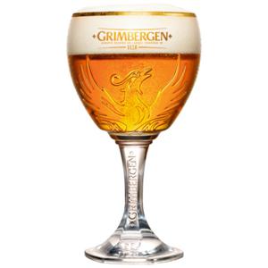 Grimbergen bierglas op voet - 33 cl