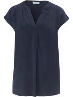 Blouse verbrede schou­ders Van Peter Hahn blauw - thumbnail