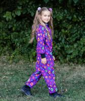 Waterproof Softshell Overall Comfy Colorful Buttons Jumpsuit