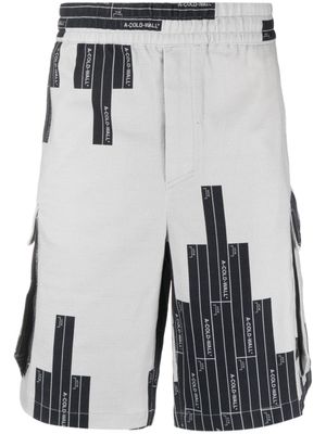 A-COLD-WALL* short cargo à motif monogrammé Vector - Noir