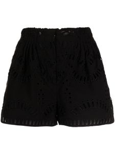 Charo Ruiz Ibiza short Palok à broderies - Noir