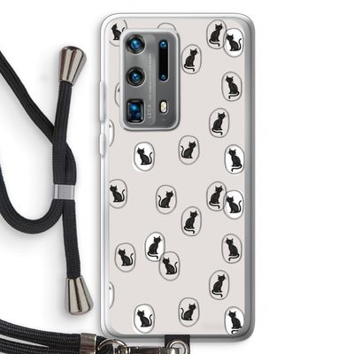 Miauw: Huawei P40 Pro Plus Transparant Hoesje met koord
