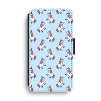 Eenhoorns overal: iPhone XS Max Flip Hoesje