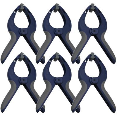 Benson Zeilklemmen - 6x stuks - kunststof - 8 cm - Dekzeil klemmen - zeilclips/marktklemmen