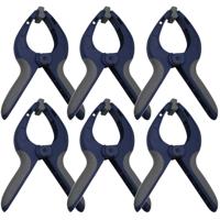 Benson Zeilklemmen - 6x stuks - kunststof - 8 cm - Dekzeil klemmen - zeilclips/marktklemmen