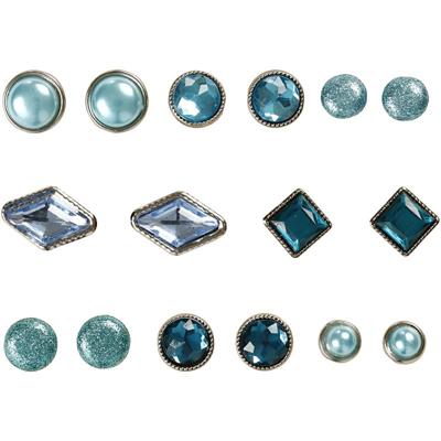 Vivi Gade Deco brads, afm 8-18 mm, blauw, 16 stuk/ 1 doos