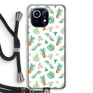 Ananas bladeren: Xiaomi Mi 11 Transparant Hoesje met koord
