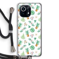 Ananas bladeren: Xiaomi Mi 11 Transparant Hoesje met koord