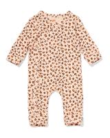 HEMA Newborn meegroeiboxpakje LENZING™ ECOVERO™-(viscose) rib dieren zalmroze (zalmroze)