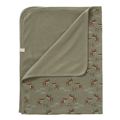 Fresk babydeken Deer Olive