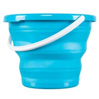 Emmer opvouwbaar - 10 Liter - blauw - kunststof en rubber - Camping emmer Emmer opvouwbaar - 10 Liter - blauw - kunststof en rubber - Camping emmer