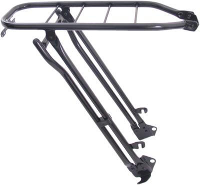 Gazelle achterdrager 28" 66cm met klapstandaard zwart
