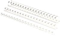 Fellowes bindruggen, pak van 100 stuks, 8 mm, wit Fellowes bindruggen, pak van 100 stuks, 8 mm, wit