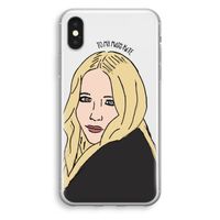 Mary Kate: iPhone X Transparant Hoesje