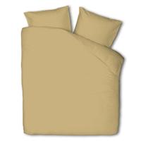 Dekbedovertrek Luna Uni Geel Effen 200x200 Cm Luna Bedding - Dekbed-Discounter.nl