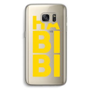 Habibi Blue: Samsung Galaxy S7 Transparant Hoesje